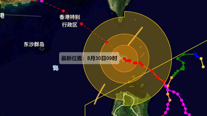 温州台风网苏拉实时路径图发布 第9号台风“苏拉”再次加强为超强台风级