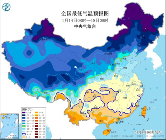                     寒潮预警又来！中东部大部气温猛跌 多地降温超10℃                    2