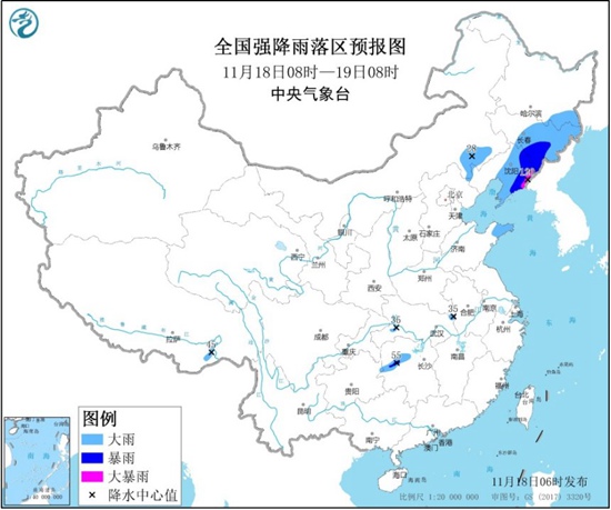                     暴雨预警继续！全国五省区有大到暴雨 辽宁局地有大暴雨                    1