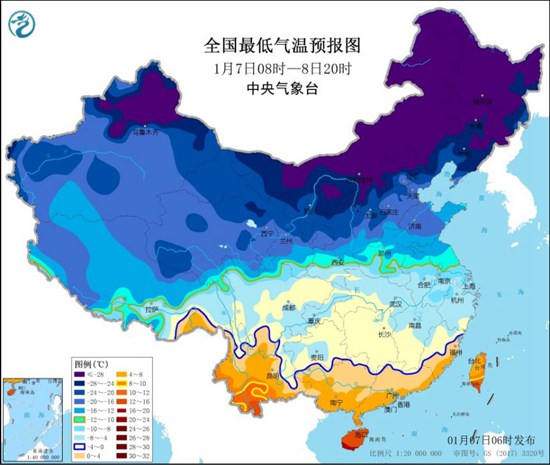                     寒潮蓝色预警：安徽江西浙江福建等部分地区降温可达10℃                    2