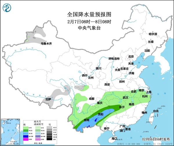                     江苏浙江湖北等地有大雾 江南华南及云南等地有较强降雨                    2