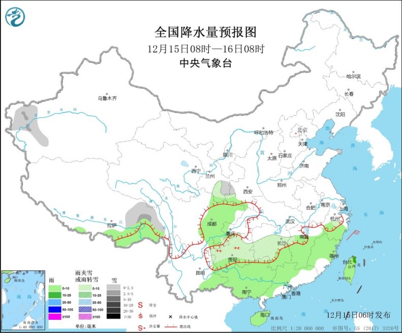                     中东部气温开始回升 南方雨雪渐减弱                    2