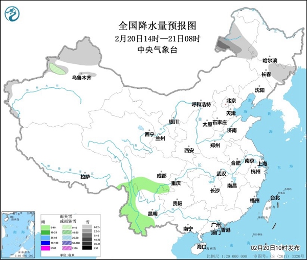                     东北新疆多雨雪 华北北部等地有沙尘                    1