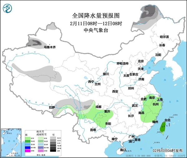                     浙江等地有较强降雨 黄淮等地多雾和霾                    2