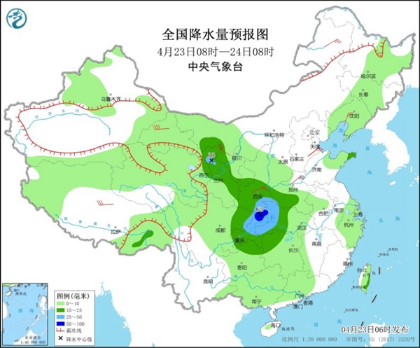                     中东部新一轮降水今明天最强 未来一周冷空气频繁造访                    1