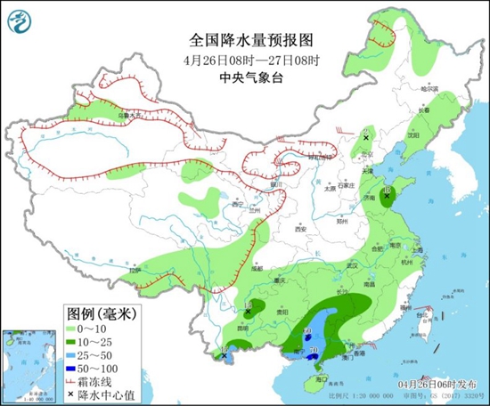                     华南成南方降雨中心 北方10省区市有浮尘或扬沙                    1