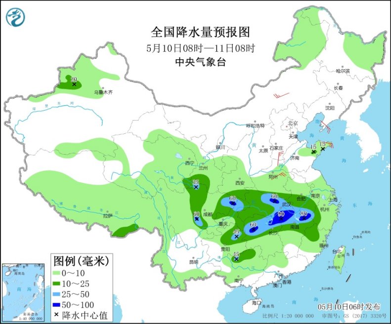                     南方再迎新一轮强降水 长江中下游为降雨重心                    1