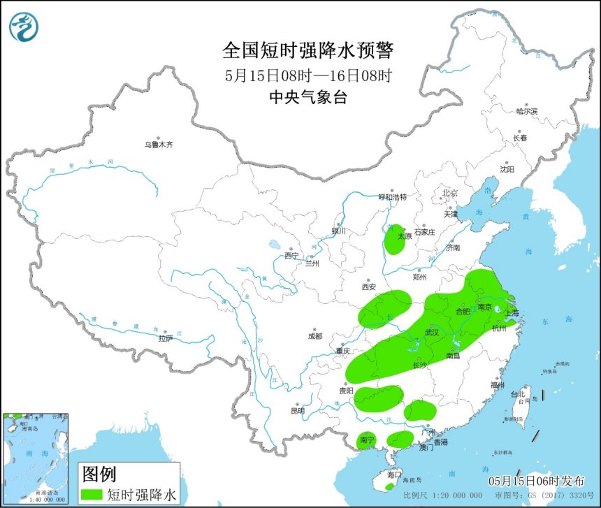                     强对流天气蓝色预警！江苏等9省区市有8至10级雷暴大风或冰雹                    2