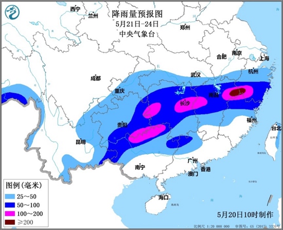                     南方本月第五轮降雨开启 六省区强降雨重叠致灾风险高                    1