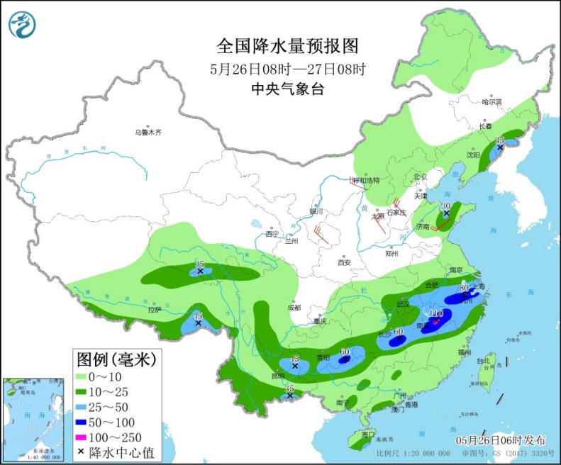                     南方强降雨再起 华北黄淮高温冒头                    1