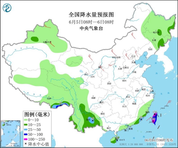                     本周末南方强降雨将迎来间歇期 6日前后中东部高温或达鼎盛                    2