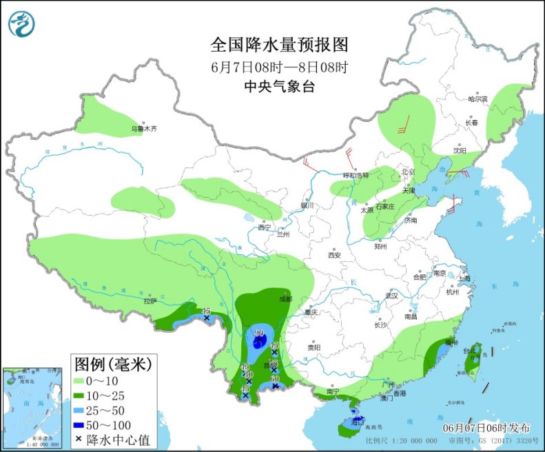                     高考首日北方仍有高温“冒头” 江南华南体感闷热                    2