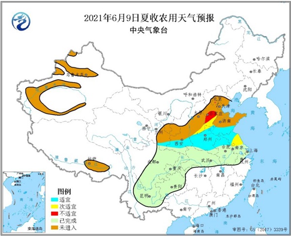                     未来三天北方大部天气晴好 华北降水增加利于夏收夏播                    1