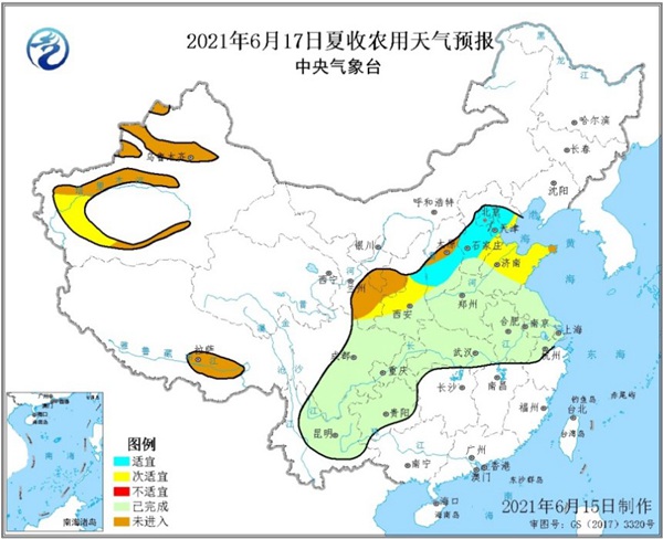                     华北麦收区以晴为主总体利于夏收 夏种区仍有降水天气利于趁墒播种                    2