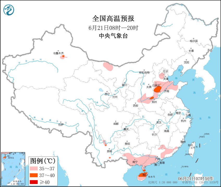                     广东福建广西等地有较强降雨 高温范围缩减                    3