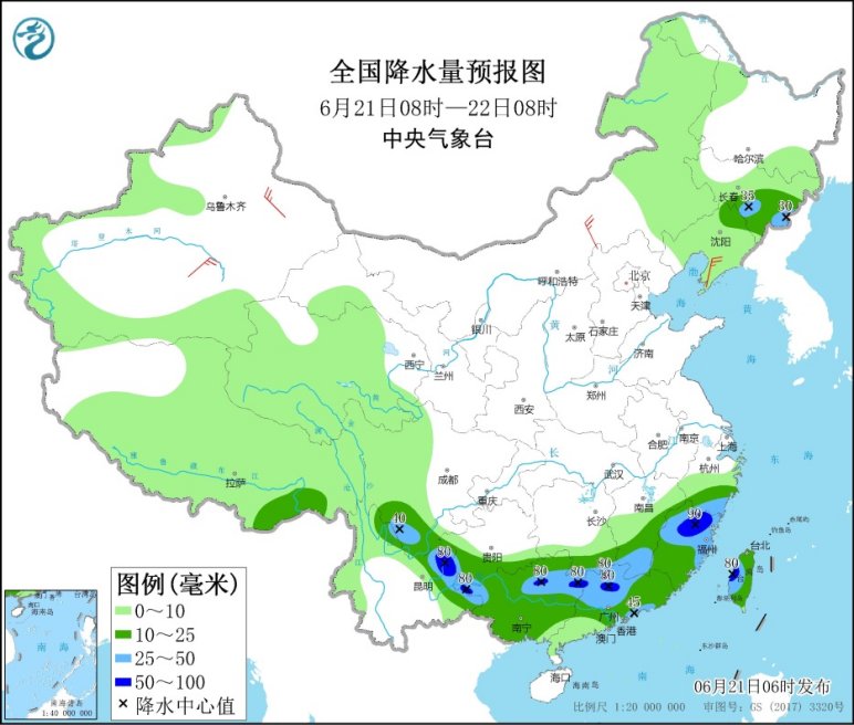                     广东福建广西等地有较强降雨 高温范围缩减                    1