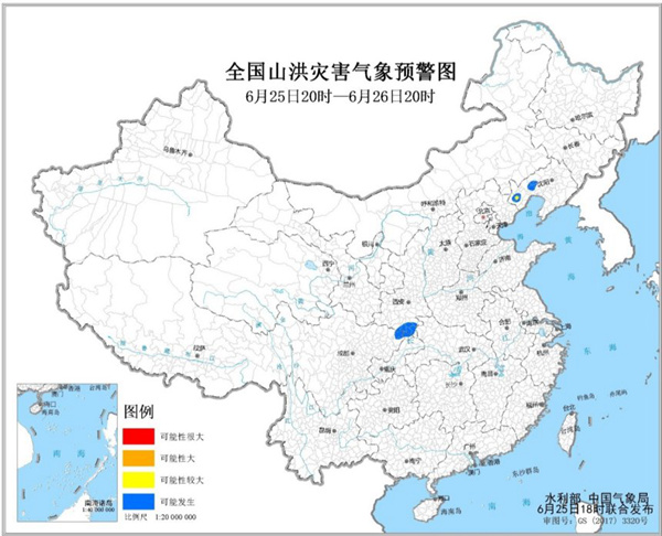                     预警！辽宁四川重庆陕西部分地区可能发生山洪灾害                    1
