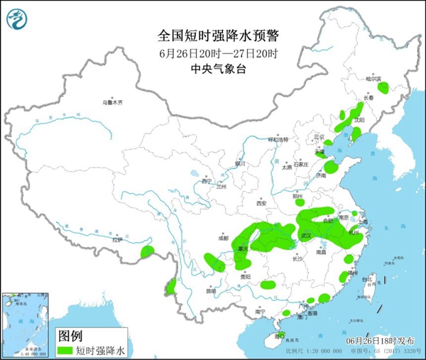                     强对流预警：黑龙江山东等7省区有8至10级雷暴大风或冰雹                    2