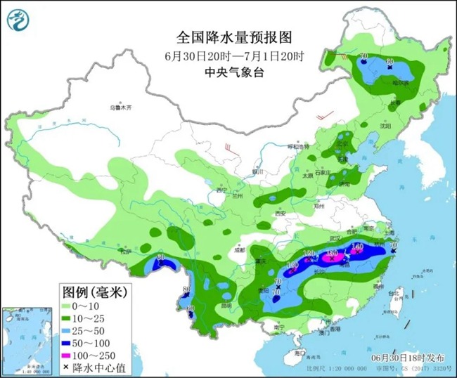                     梅雨持续发力！长江中下游地区暴雨“扎堆” 北方冷涡活跃小心强对流                    1