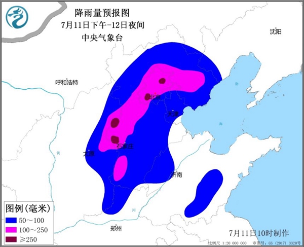                     注意防范！京津冀将遭极端性暴雨和明显强对流天气                    1
