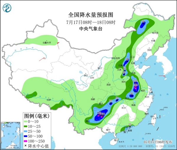                     华北黄淮等地再迎强降雨 南方高温范围缩减闷热持续                    1