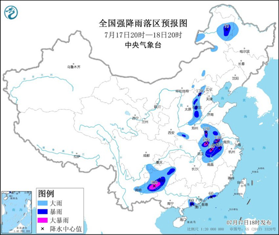                     暴雨黄色预警继续发布！安徽贵州等局地有大暴雨                    1