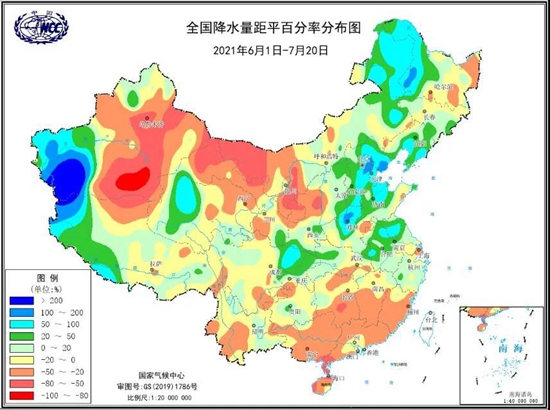                     注意！“七下八上”期间 我国将有南北两条多雨带                    2