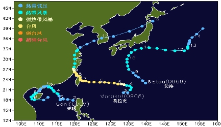                     警惕！“烟花”逼近华东 或长时间滞留致持续性强风暴雨                    6