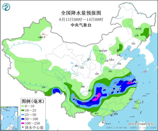                     强降雨“驻扎”长江中下游 安徽上海等地有暴雨                    1