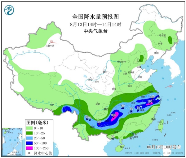                     南方强降水进入鼎盛时段 上海南昌杭州等地未来一周雨日可达6天                    1