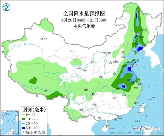                     北方雨水东移局地有暴雨 江南华南天气闷热                    2