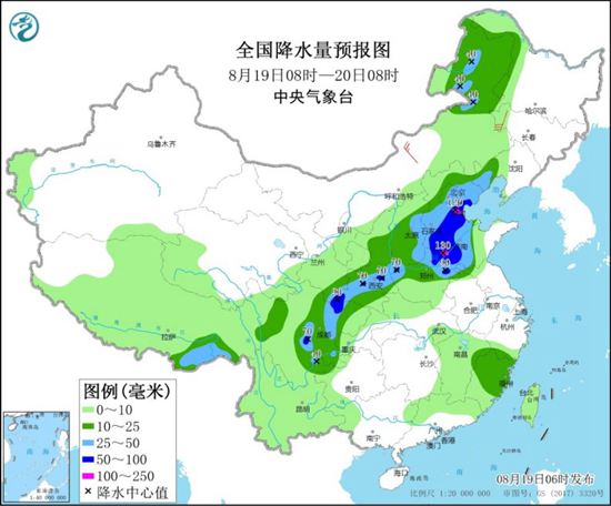                     北方雨水东移局地有暴雨 江南华南天气闷热                    1