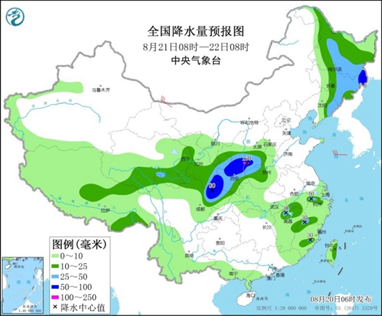                     辽宁山东等地有大到暴雨 江南华南闷热难消                    2