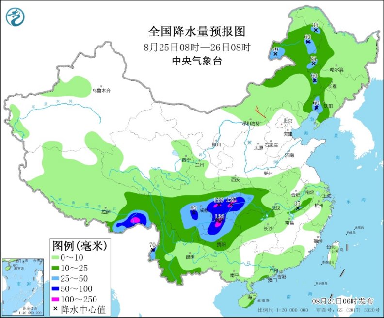                     强降雨盘踞南方 西北东北入秋进程加速                    2