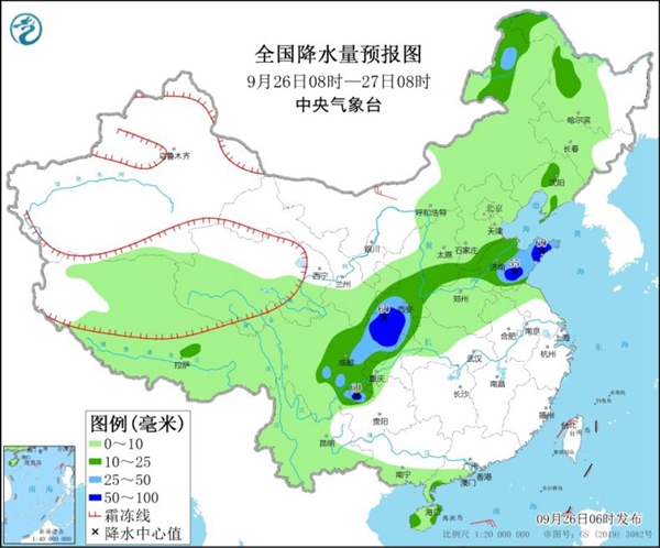 9月26日四川盆地等地受雨水“青睐” 南方“秋老虎”持续发威                    1